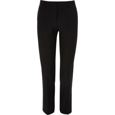 Black skinny fit Travel Suit trousers